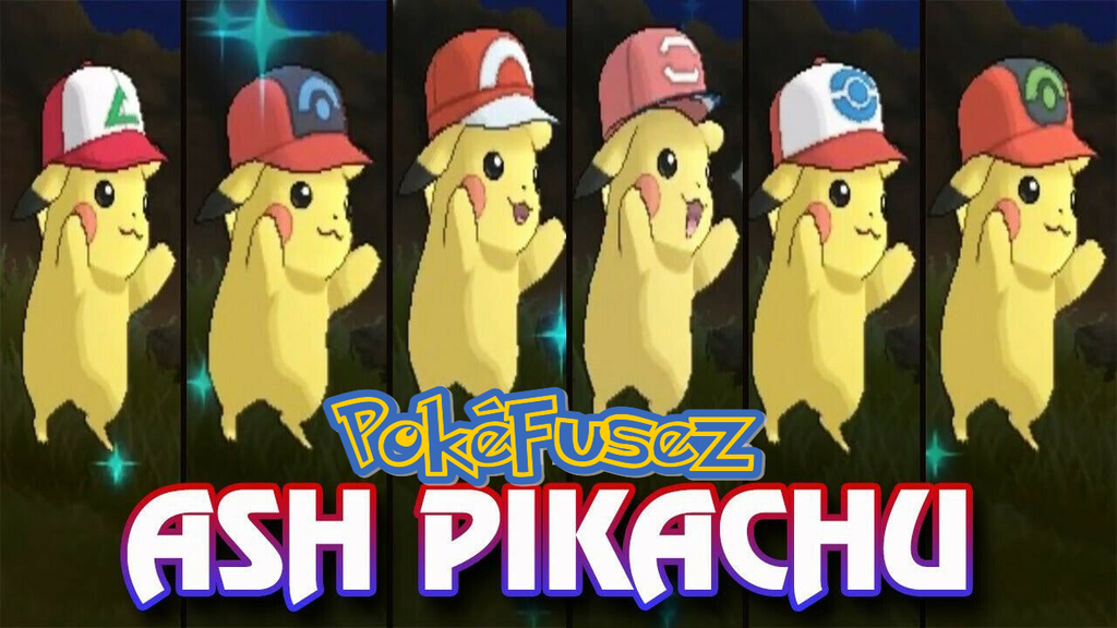 pikachu with ashs hat